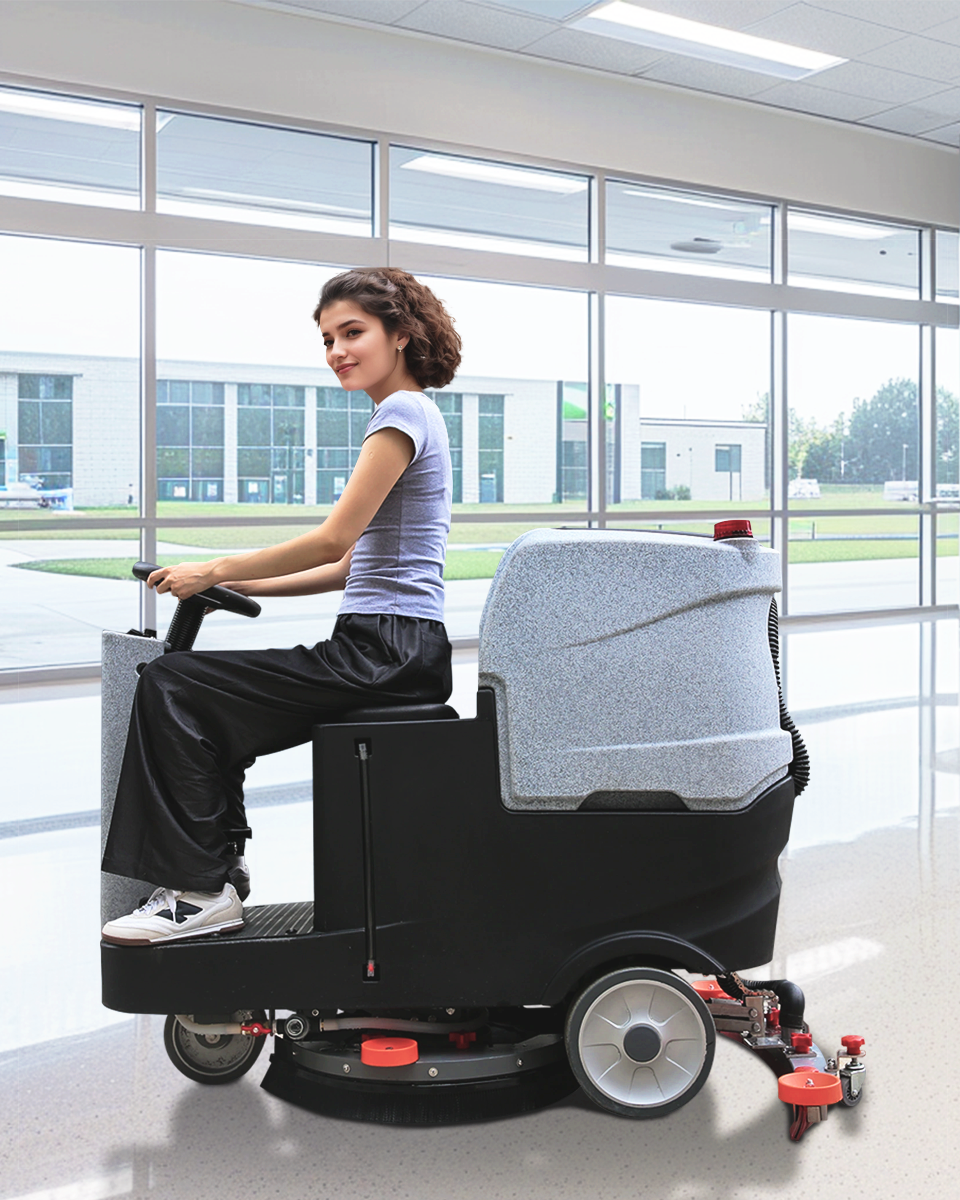 AIOLITH Ride-On Commercial Floor Scrubber